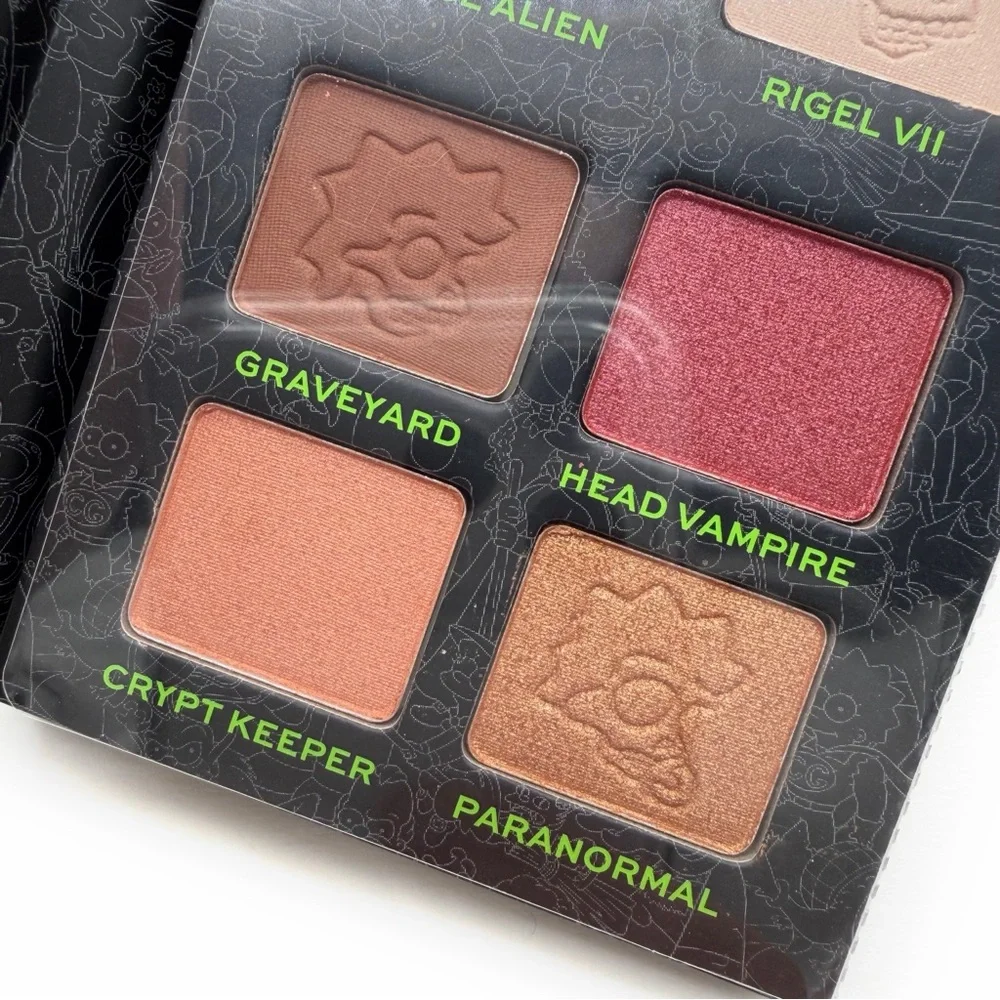 Makeup Revolution Simpsons Treehouse of Horror Eyeshadow Palette Alien Maggie